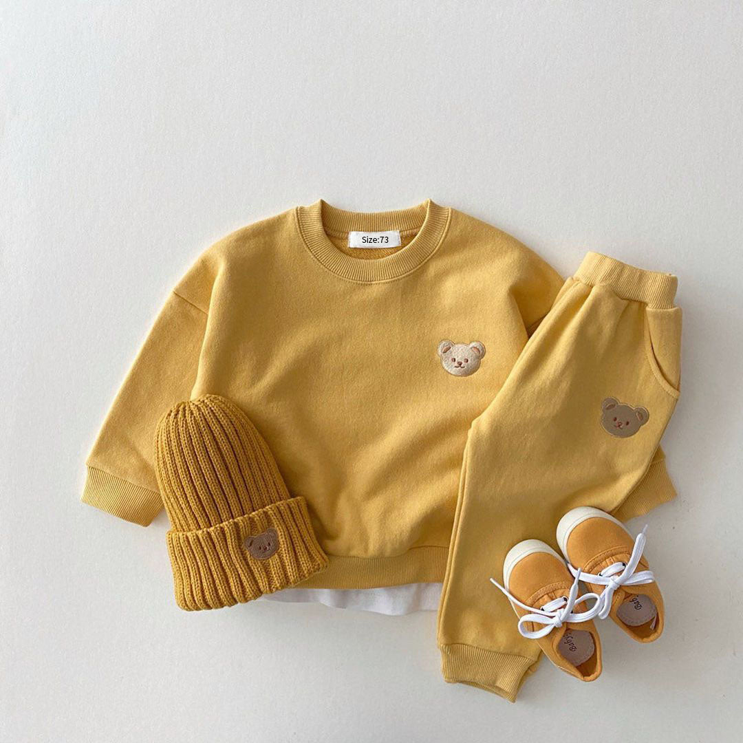 Teddy Bear Sweatshirt and Pants Set