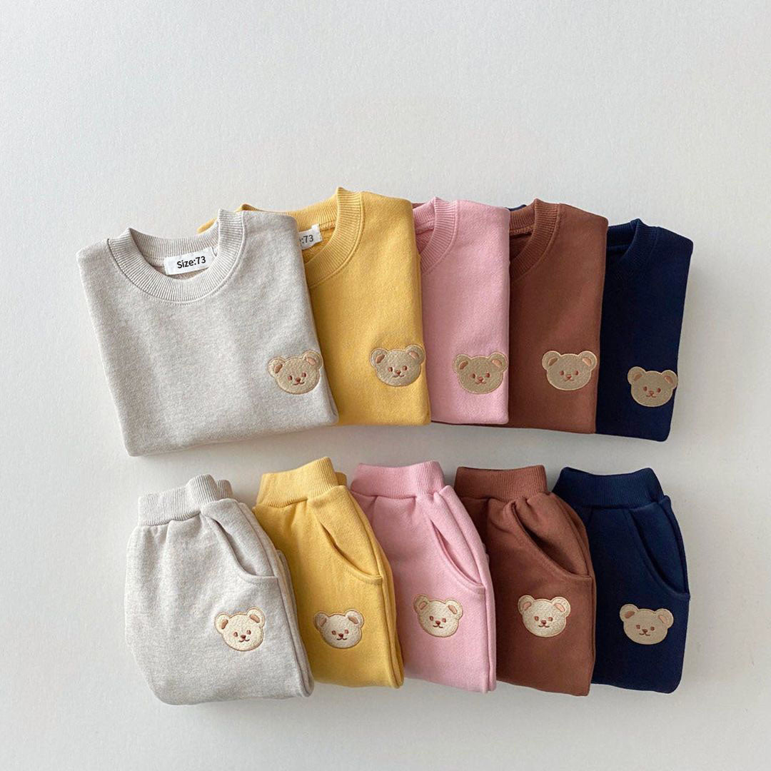 Teddy Bear Sweatshirt and Pants Set