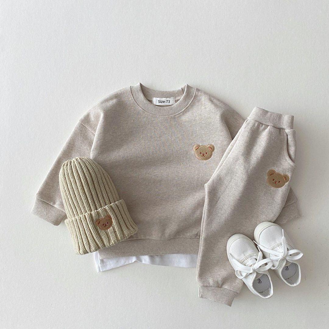 Teddy Bear Sweatshirt and Pants Set