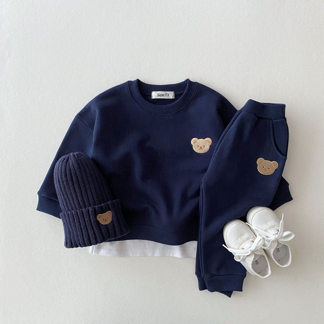 Teddy Bear Sweatshirt and Pants Set