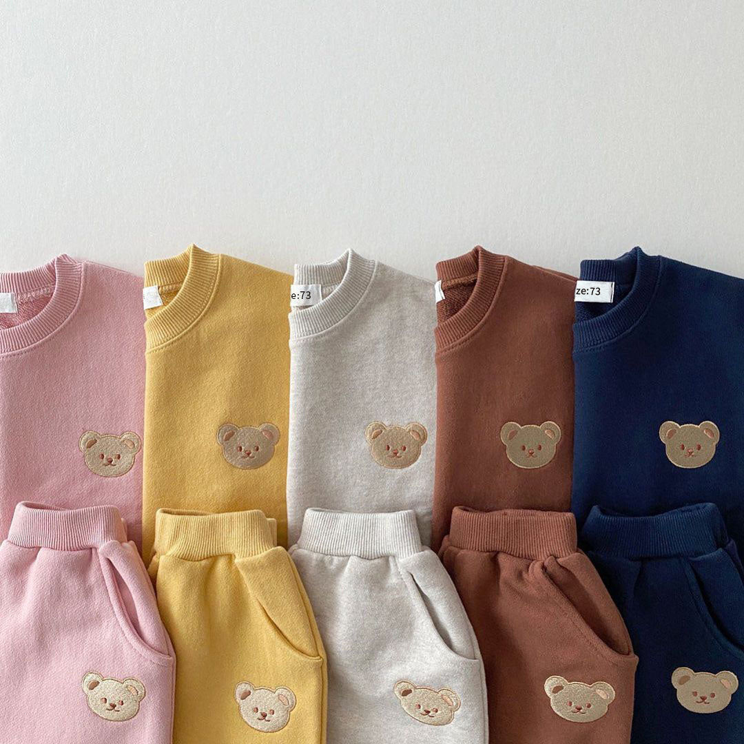 Teddy Bear Sweatshirt and Pants Set