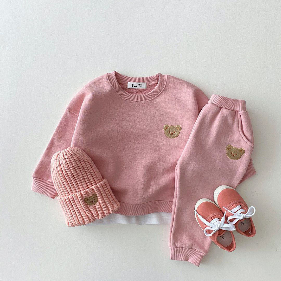 Teddy Bear Sweatshirt and Pants Set