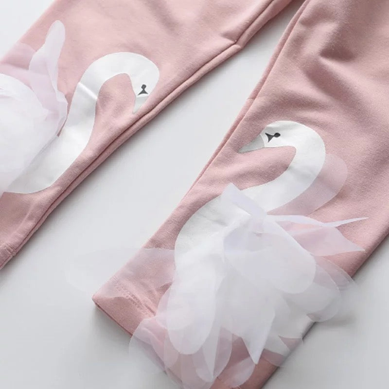 Flamingo and Sweatshirt Pants Set