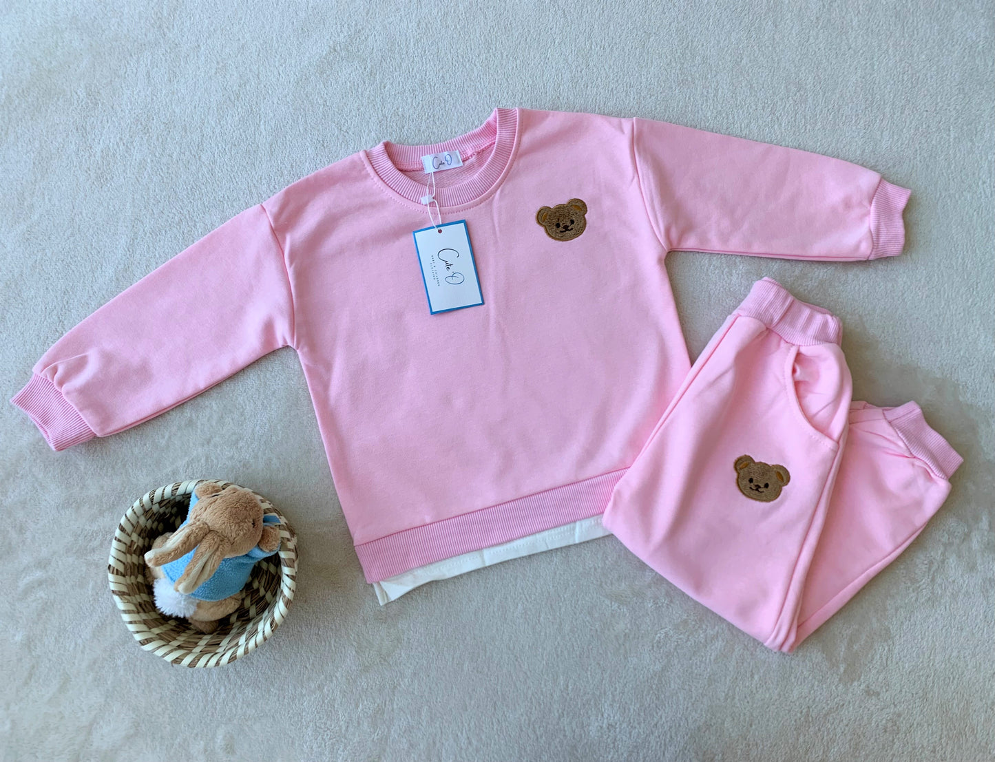 Teddy Bear Sweatshirt and Pants Set