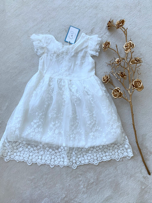 Lace and Flower Chic Dress